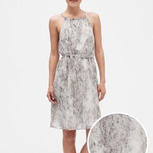 Banana Republic Snake Print Fit & Flare Dress – Size 0